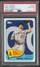 2021 Topps MIKE TROUT PSA 10 #T653 1965 Redux LA ANGELS POP 7