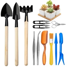 Succulent Gardening Tool Set 12PCS Mini Garden Hand Transplanting Succulent 
