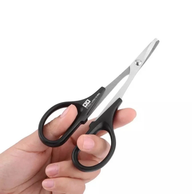 Tamiya 74005 Curved Scissors RC Car Body Plastic Model Craft Tools - UK Stock - Image 3 of 4