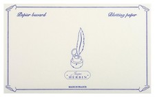 Herbin 10 White Blotter Sheets - 4 3/4 x 6 1/3