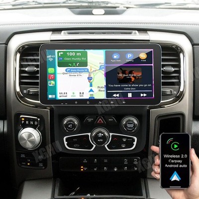 For Dodge RAM 2013-2019 Apple Carplay Car Stereo Radio Android 13.0 GPS WIFI FM