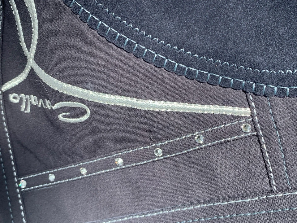 Cavallo Reithose Corvina Gr. 84 NEU Vollbesatz Lederimitat (Gr. 36 Lang!) Strass - Bild 2 von 4