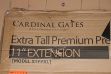 Cardinal Gates Extra Tall Premium Pressure Gate Extension Large Black 11