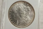 NobleSpirit BLAZING GEM 1883 Morgan SILVER Dollar in Graded Holder