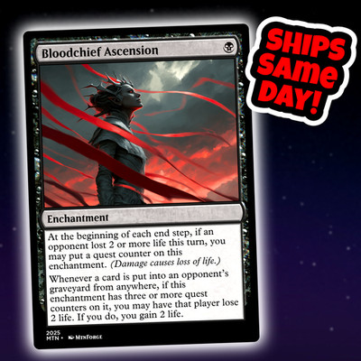 Bloodchief Ascension - Custom Art Magic: The Gathering Playtest Card - Commander
