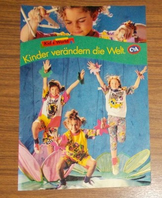 Seltene Werbung  C&A KID'S WORLD - Kinder verändern die Welt - Marionetten 1993