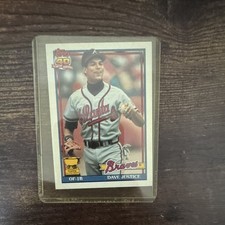 Topps 1991 Dave Justice #329 Base Set 40 Years Atlanta Braves MLB