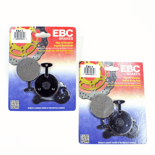 EBC Perf Organic Disc Brake Pads Set for 1976-1978 Yamaha RD400 Front Rear 2 Pr - Picture 1 of 1