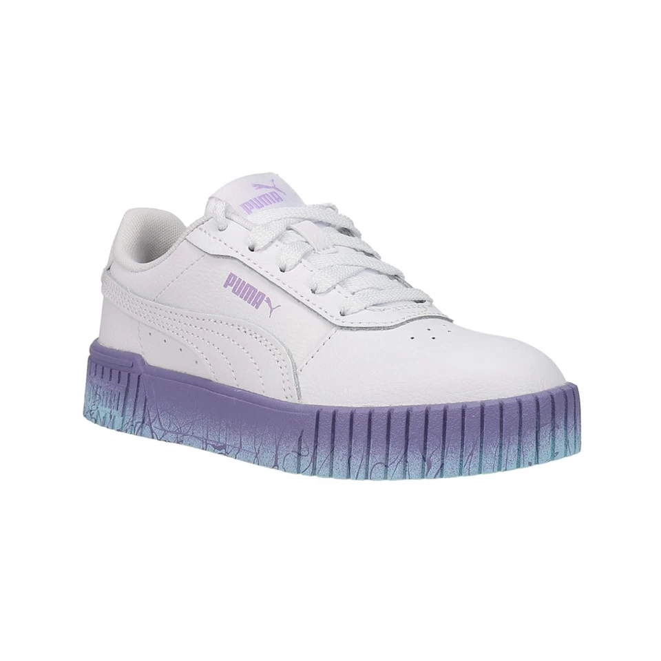 PUMA Carina 2.0 Speckle Fade Lace Up  Toddler Girls Purple, White Sneakers Casua - Image 2 of 4