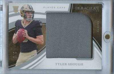 Tyler Shough 2025 Immaculate Caps Patch Rookie RC 3/5 New Orleans Saints