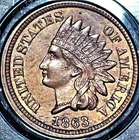 Indian Head Cent 7-Coin Set - 1863 to 1900 - Most Are Uncirculated