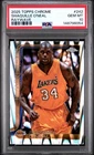 2025 Topps Chrome Basketball RayWave Refractor Shaquille O'Neal #242 PSA 10