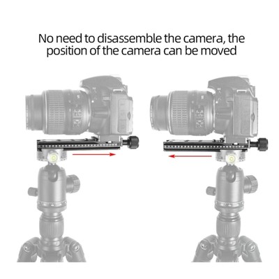 Camera Clamp Seat Built-in High Contrast Bubble Level Quick Release Plate
