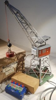 Märklin H0/00 451/2 elektrischer Drehkran Hebemagnet Stellpult Anleitung OVP