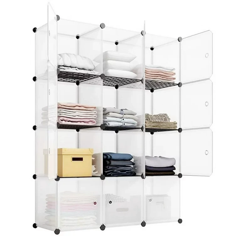 Caja de almacenamiento de zapatos 12 cubos apilable contenedor de zapatos botas organizador resistente XL Foto 2 de 4