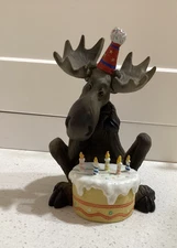 Big Sky Carvers Mountain Moose Jeff Fleming Retired Birthday Moose