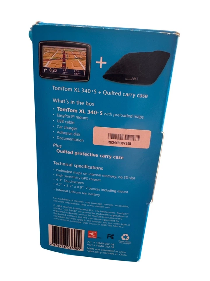 TomTom XL 340-S GPS Edición Especial Paquete Paquete con Estuche Acolchado Piezas SKU8168 Foto 2 de 4