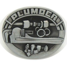 Plumber Belt Buckle Western Cowboy Native American PLMR-02 