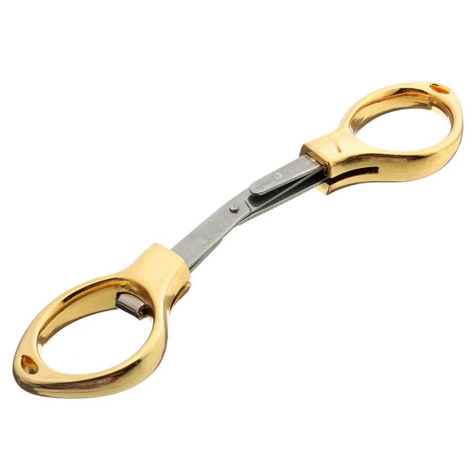 Folding Camping Stainless Steel Scissors Keychain Fishing Scissor Mini Cutter - Image 4 of 4