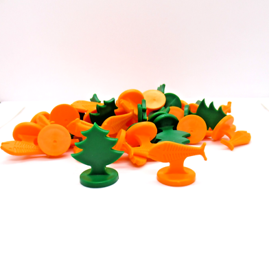 #ad Pacific Northwest Monopoly Replacement Tokens Trees Fish Plastic Game Pieces $11.95