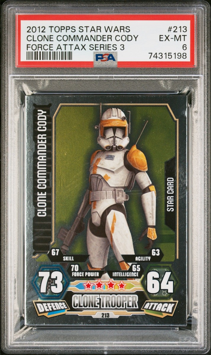 2012 TOPPS STAR WARS FORCE ATTAX SER 3 #213 CLONE COMMANDER CODY