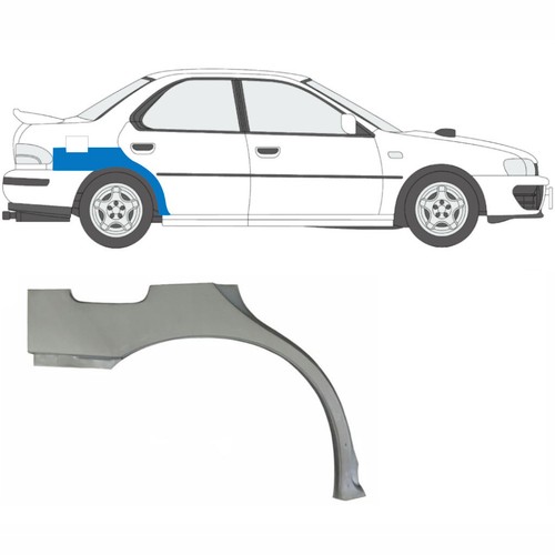 PANEL DE REPARACIÓN DEL ARCO DE RUEDA TRASERA SUBARU IMPREZA GC/GF 1992-2000 WRX STI/PAR - Imagen 5 de 6