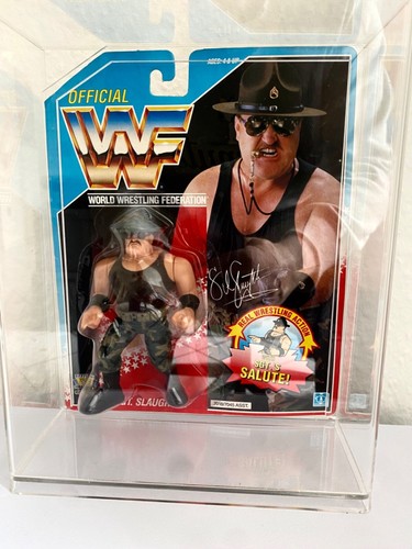 WWF Hasbro MOC Sgt Slaughter Reading Read Optional...