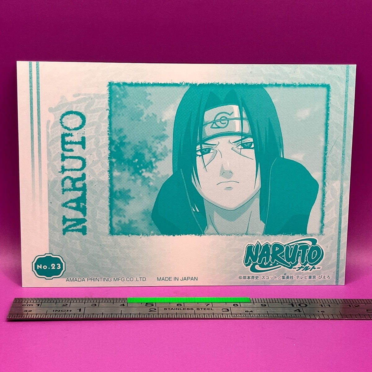 Itachi Uchiha No.23 NARUTO Oversized Card ENSKY TCG Japanese #381
