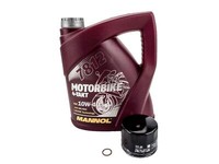ÖL + ÖLfilter Set Passend FüR Moto Guzzi 850 T3 California 1975-1980