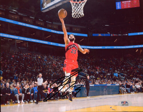 Fred Vanvleet Signed Autographed 8x10 Photo Toronto Raptors PSA/DNA COA