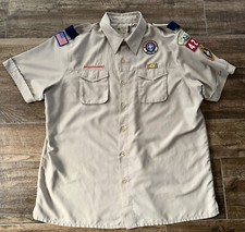 Vented Microfiber 100 Polyester Boy Scout BSA UNIFORM SHIRT Men  s XL