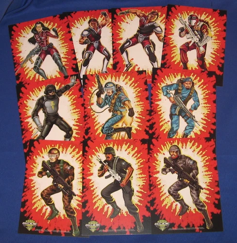 GI Joe JOECON Art Mini-Print x10 Set Cobra Crimson 2009 Convention Exclusive