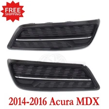 New Front Fog Light Cover Set For 2014-2016 Acura MDX Driver & Passenger Side