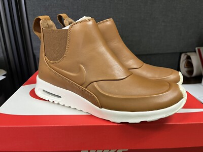 Nike Air Max Thea Mid Womens Chelsea Sneaker Boots Ale Brown