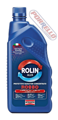 3X 1LT LIQUIDO RADIATORE ANTIGELO ROSSO AREXONS ROLIN ALUX CONCENTRATO PURO  (3L)