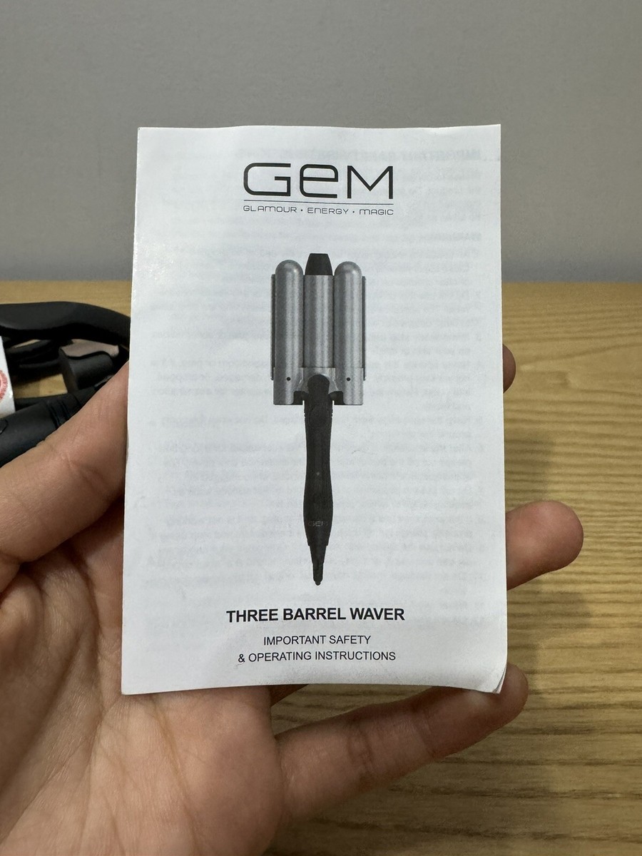 GEM Three Barrel Hair Waver GEM GLAMOUR ENERGY 3 BARREL CERAMIC WAVER - Walmart.com main image 4