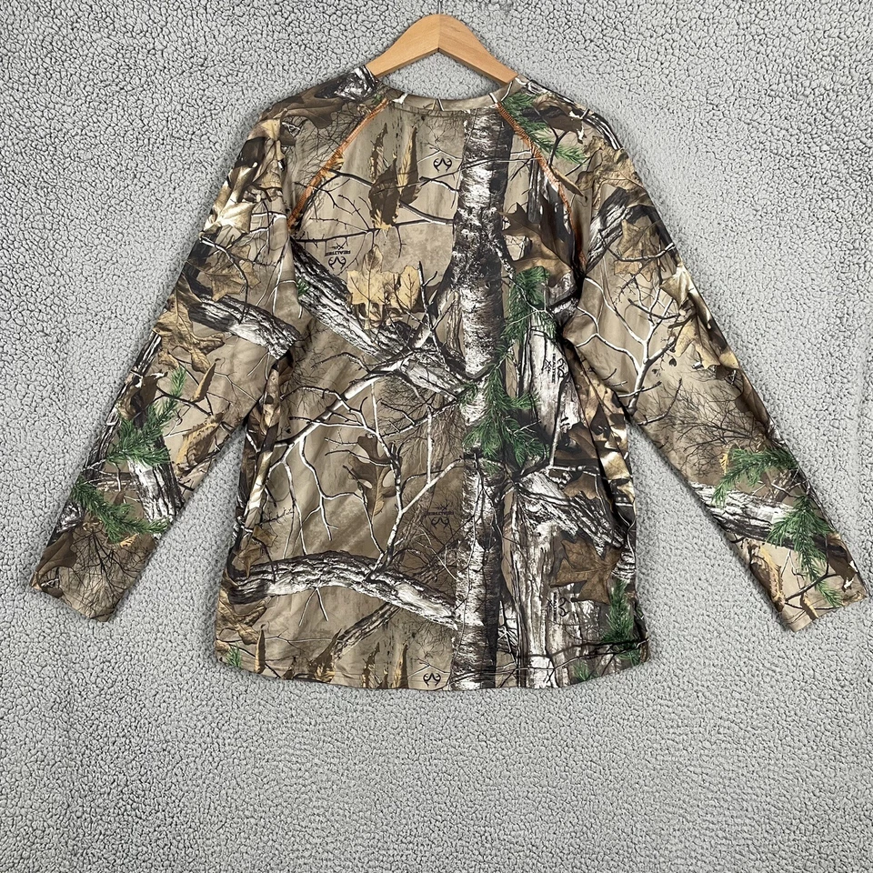 Realtree Shirt Adult XL Camo Long Sleeve Base Layer Insect Control - Image 2 of 4
