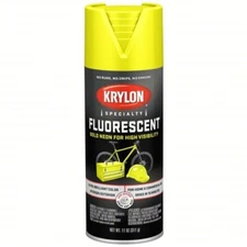 KRYLON 3104 2-Pack Fluorescent Lemon Yellow High Visibility Paint