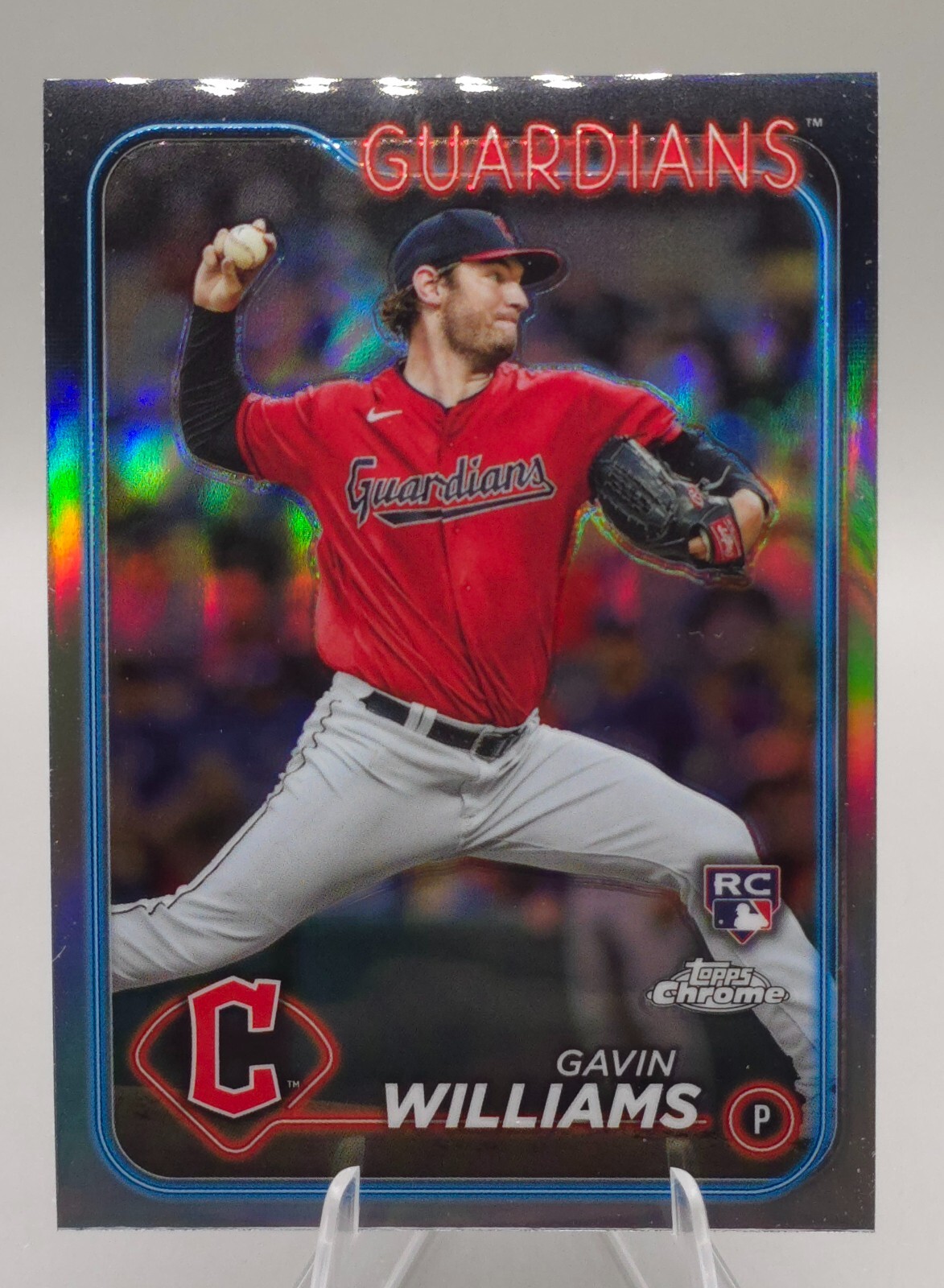 2024 Topps Chrome #15 Gavin Williams RC Refractor Guardians Rookie HH2