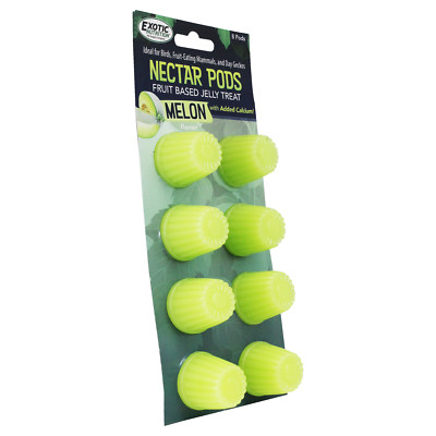 Nectar Pods (Melon) - Jelly Fruit Treat - Sugar Glider, Marmoset, Bird, Gecko