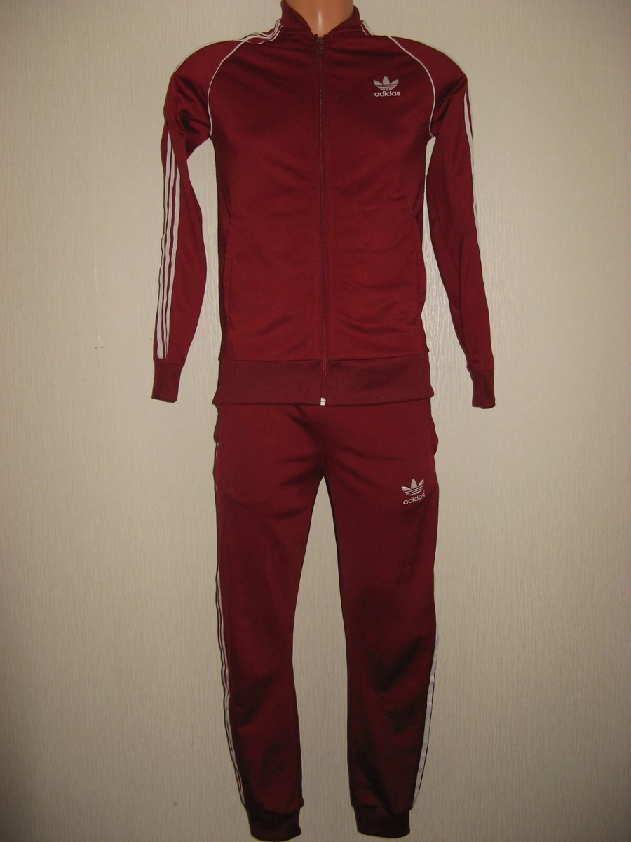 Adidas tracksuit hot sale red colour