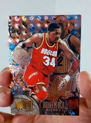 VINTAGE! Fleer Metal 95' - 96' NBA Basketball Cards HAKEEM OLAJUWON Rockets NM+