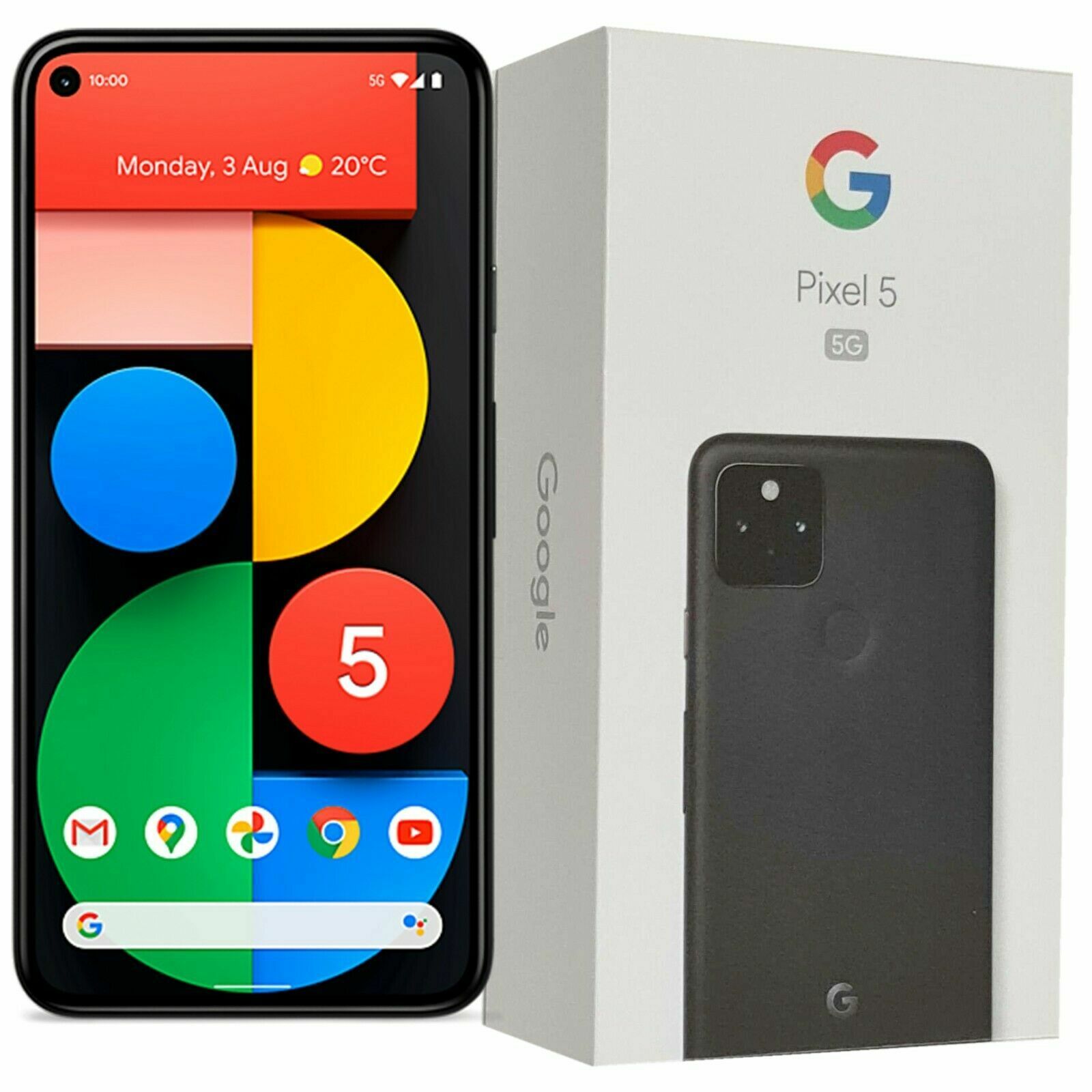 Google Pixel 5 5G 6 8/128GB Black IP68 Octa-core Android 11 Phone By FedEx