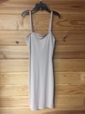 Vassarette Slip Women's Size M Beige Knee Length