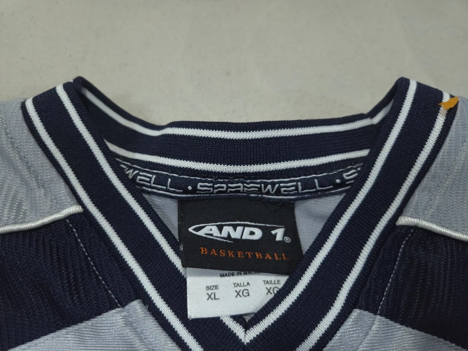 Camiseta sin mangas vintage And1 para hombre extra grande Latrell Sprewell Street Ball Y2K Foto 3 de 4