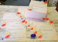 Will You Be My Bridesmaid /Maid Of Honor Gift Boxes 8x8x4 LOT of 10  RIBBON