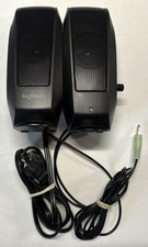 Logitech S120 Black Desktop Computer Speakers 120V, 60Hz, 100mA 