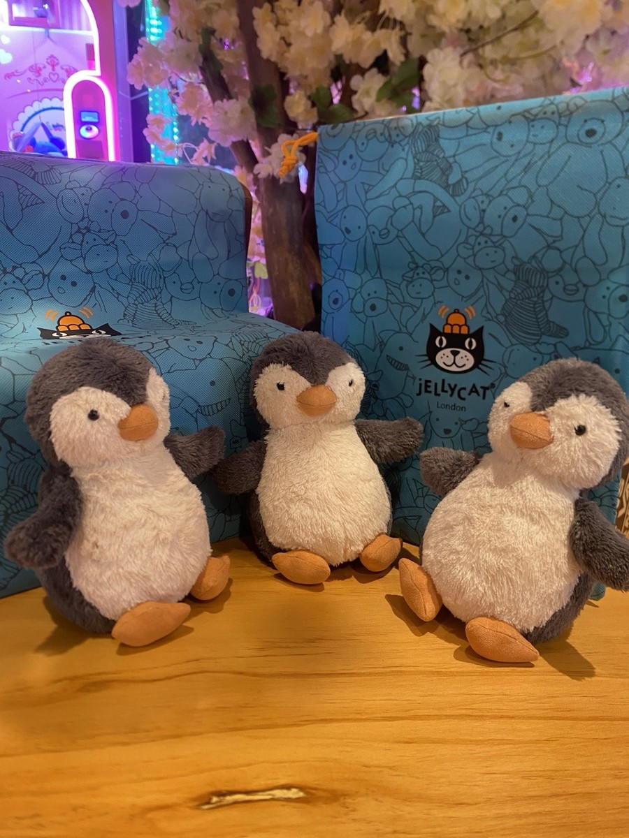 Jellycat London Peanut Penguin Medium 9.4 in Stuffed Animal NWT