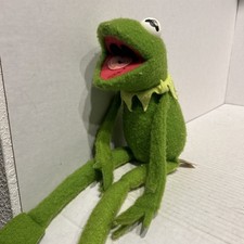Vtg 1976 Fisher Price 850 Kermit the Frog Plush Muppet Doll Jim Henson 18  P2