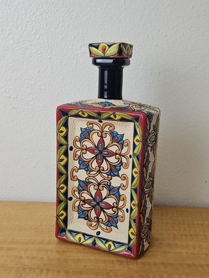 Tequila Dos Artes Reserva Especial Extra Anejo handmade empty bottle, numbered